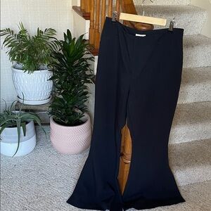 Anthropologie Maeve Black Wide Leg Trouser Slacks